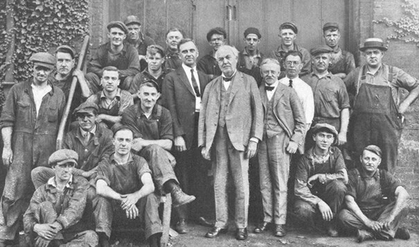 Grinnel y Thomas Edison