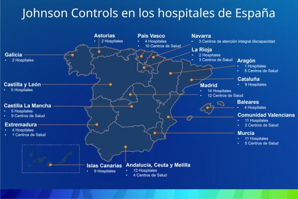 Mapa hospitales Espana
