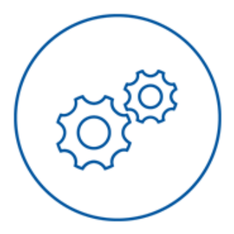 One big and one small gear icon