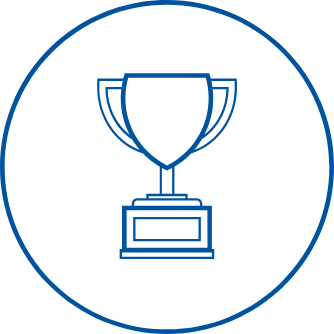 Icon depicting a winner cup
