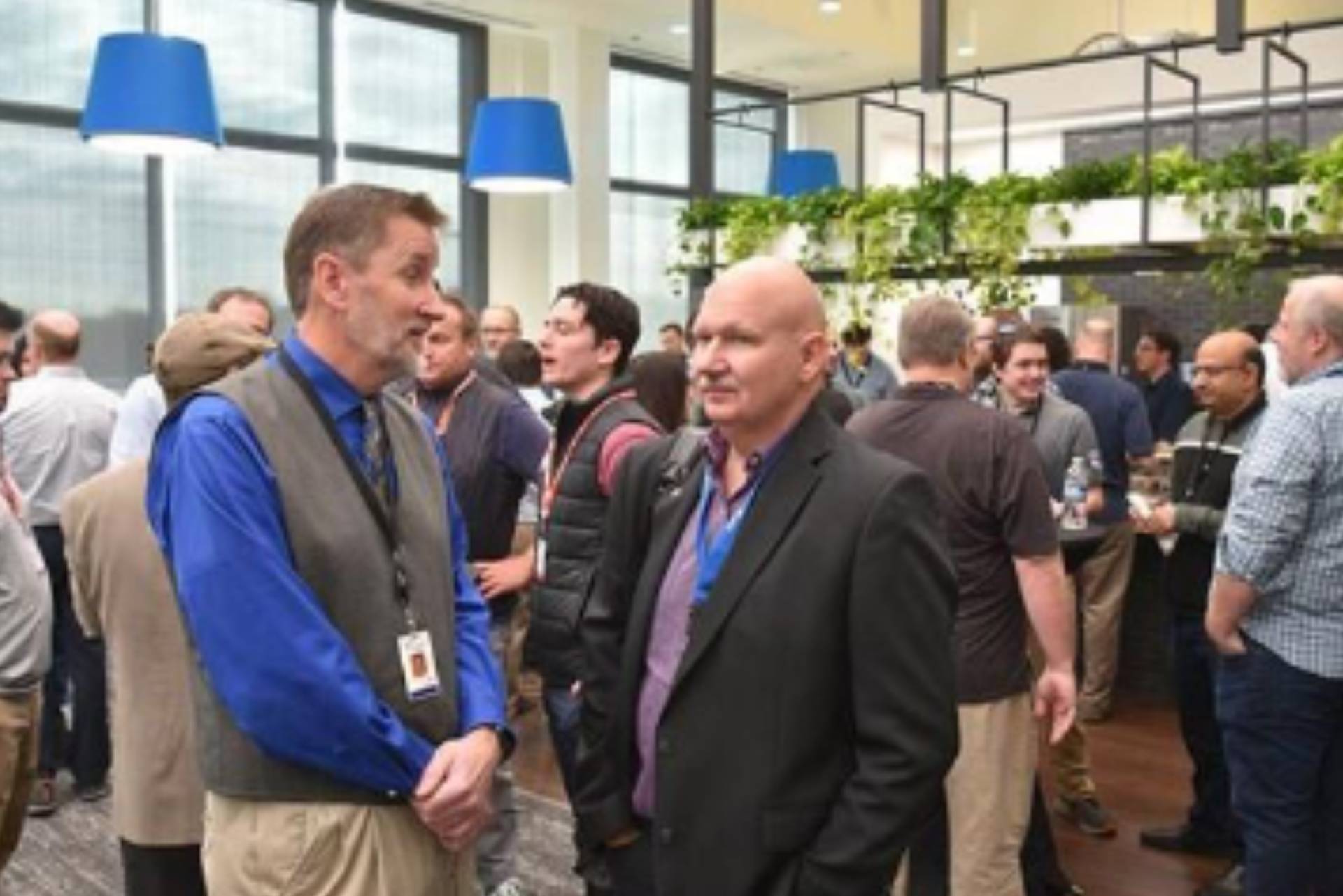 Johnson Controls employees celebrate the grand opening