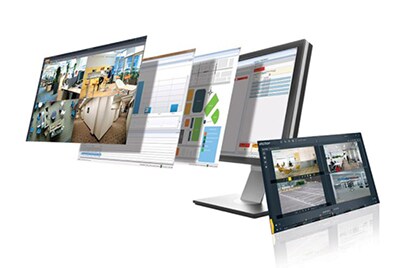 CCTV footages and its related analytics are displayed on monitor and tab