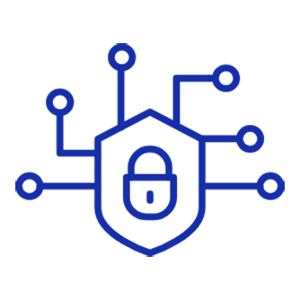 Icon depicting privacy by design 