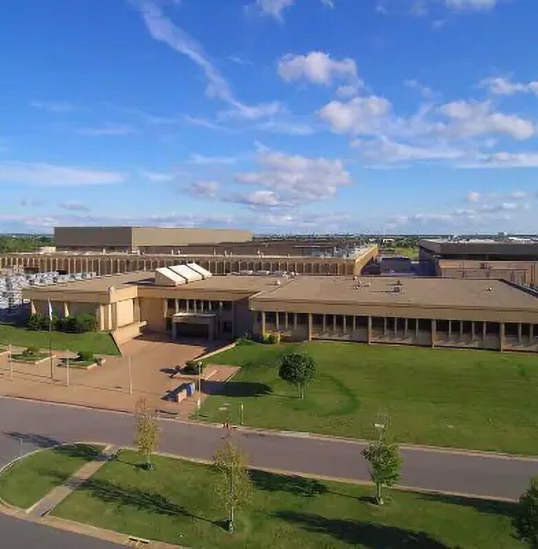 Aerial view of the Johnson Controls Rooftop Centre for Excellence in Norman, Oklahoma
